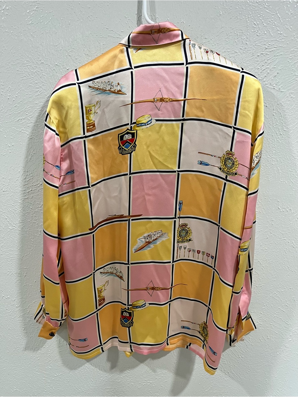 ESCADA 3 Pieces Vintage Silk Printed Blouse size 36-38 EU Absolutely Gorgeous - Picture 10 of 10